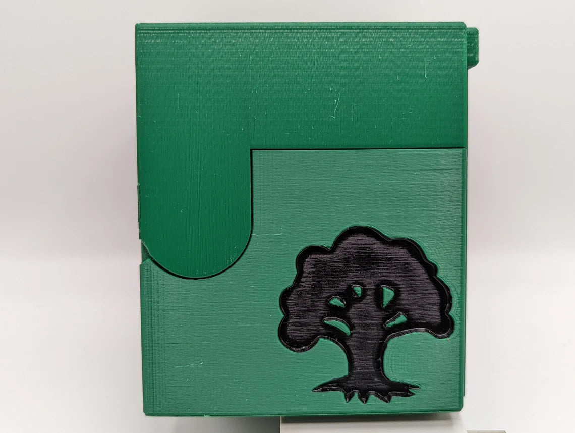 Green Rising MTG Commander Deck Box by 3Sisters3dCreations