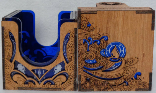 Blue Commander Deck Box by Vulcan Forge