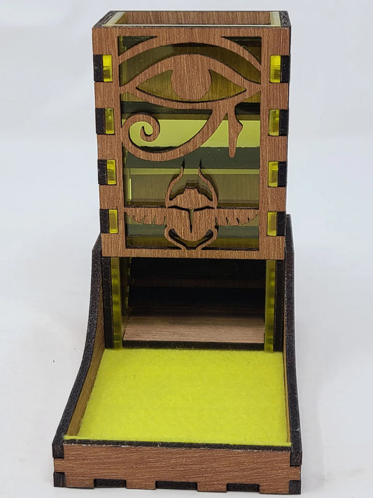 Eye of Ra - Blue - Dice Tower - Traveler 3.0 by Vulcan Forge Creations