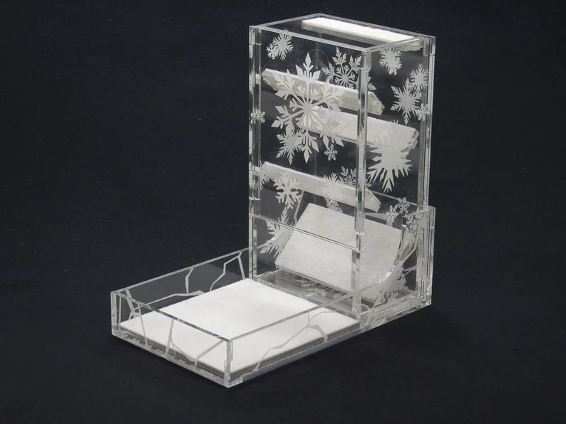 Traveler 2.0 Dice Tower - (Frost / Ice / Snow / Frozen / Winter) - Limited Edition - DnD - GoT - Tabletop