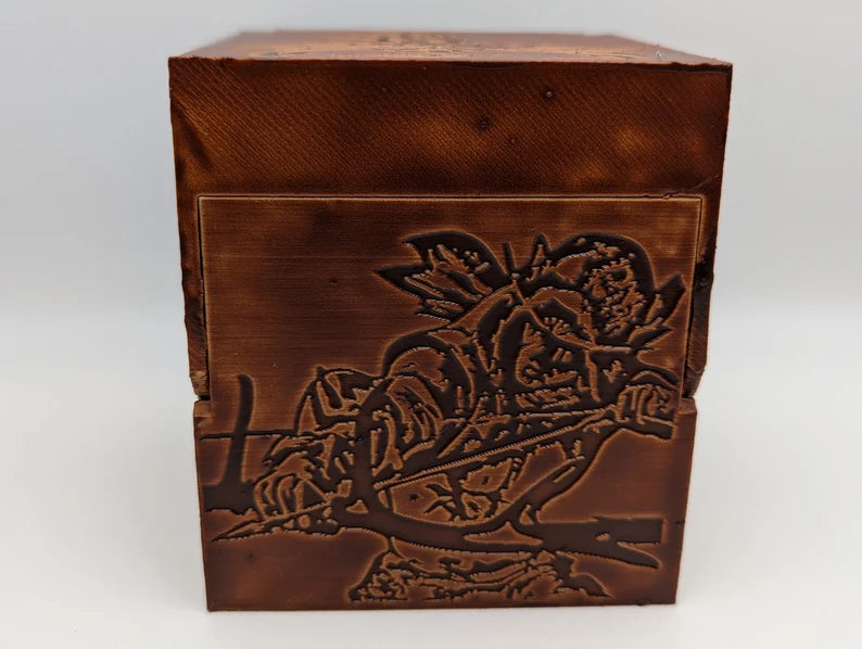 Hand-Stained Rising MTG Commander Deck Box by 3Sisters3dCreations
